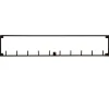 Garderobe Metall mit 10 Haken