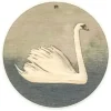 Holzanhänger Schwan grün