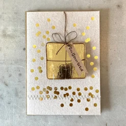 Konfettipapierkarte. Alles Liebe.