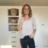 kurzes Leinenshirt