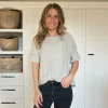 Leinenshirt, Knöpfe Rücken