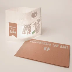 Lichtpost. Glückwunsch zum Baby