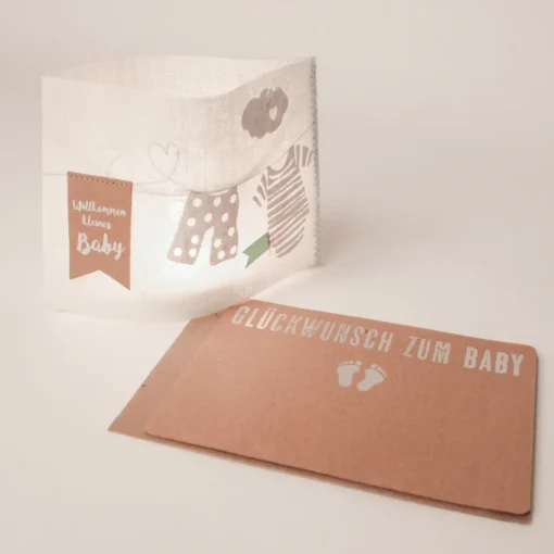 Lichtpost. Glückwunsch zum Baby
