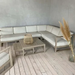 Lounge Sofa 3-Sitzer - Teak