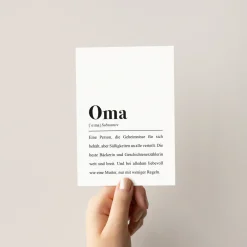 Postkarte "Oma"