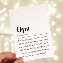 Postkarte "Opa"