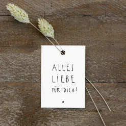 Slowlay Geschenkanhänger Alles Liebe