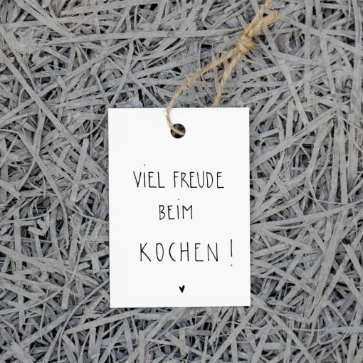 Slowlay Geschenkanhänger Freude beim Kochen