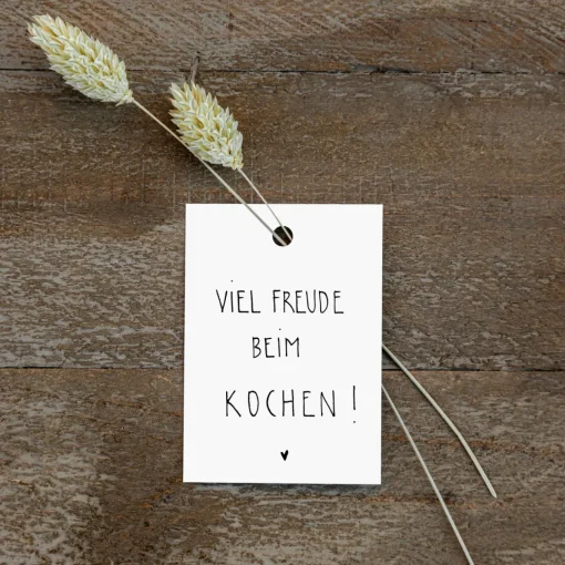 Slowlay Geschenkanhänger Freude beim Kochen