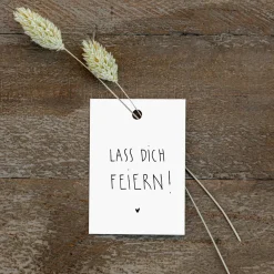 Slowlay Geschenkanhänger Lass dich feiern