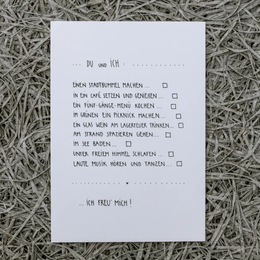 Slowlay Postkarte