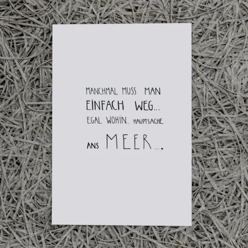 Slowlay Postkarte