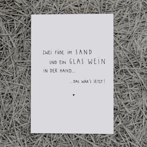 Slowlay Postkarte