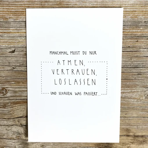 Slowlay Postkarte
