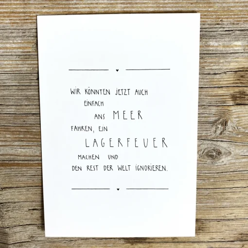 Slowlay Postkarte