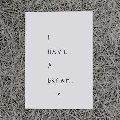 Slowlay Postkarte "I have a dream"