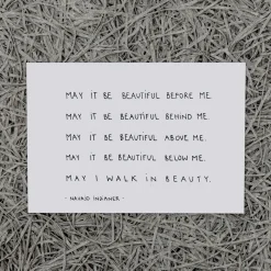 Slowlay Postkarte "May it be beautiful"