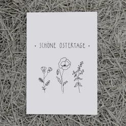 Slowlay Postkarte "Schöne Osterfeiertage”
