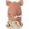 Spieluhr Schwein mit Tuch