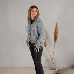 Strickjacke kurz