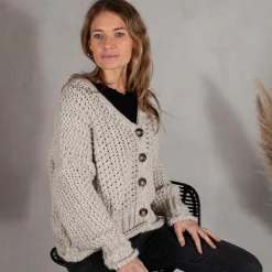 Strickjacke kurz