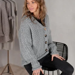 Strickjacke kurz