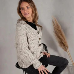 Strickjacke kurz