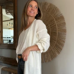 Strickjacke lang