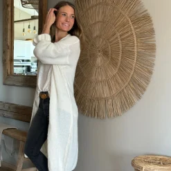 Strickjacke lang