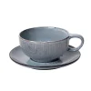 Tasse flach mit Unterteller NORDIC SEA