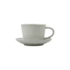 Tasse Steingut mit Unterteller